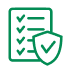 Prepared clipboard icon green