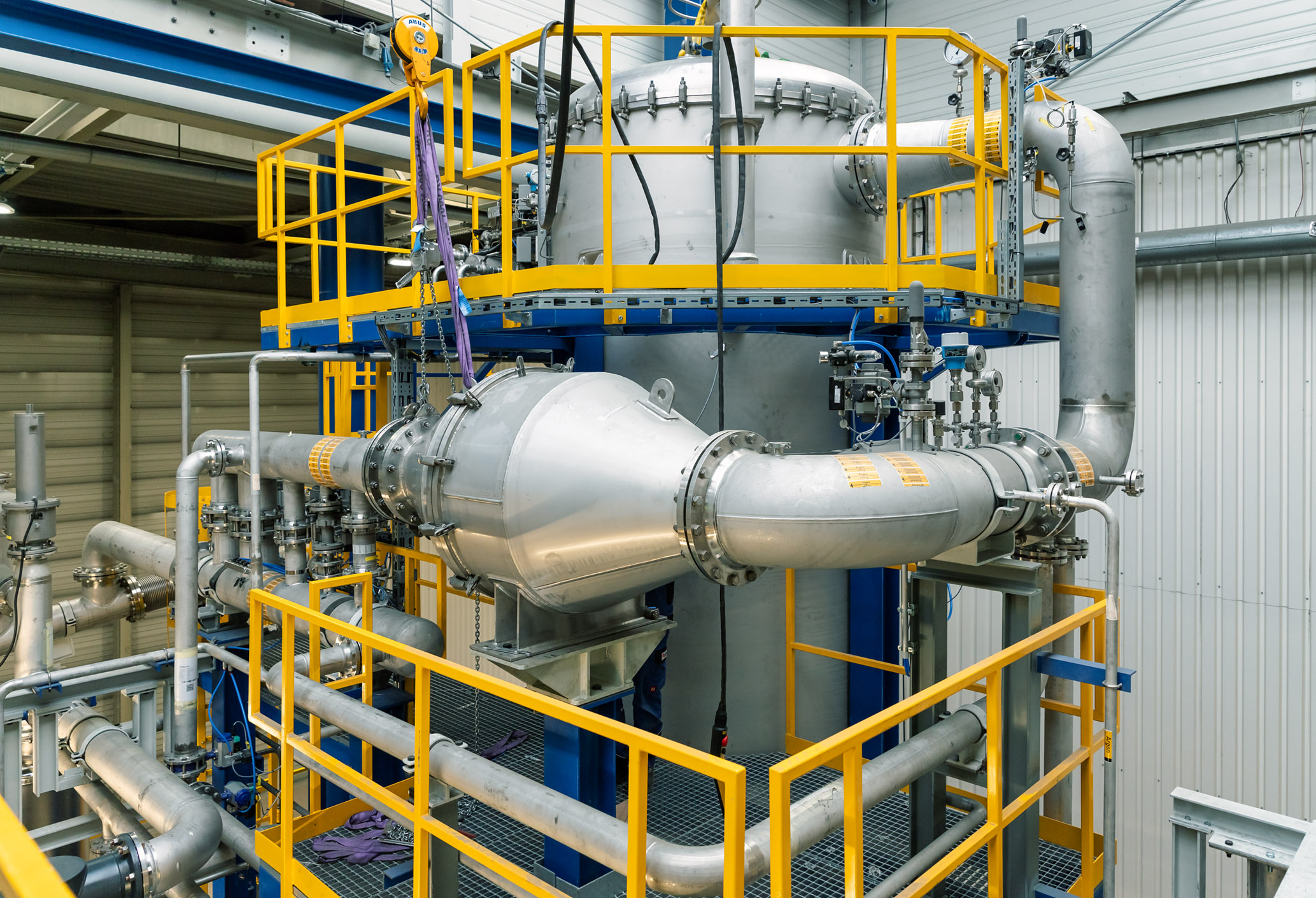 Outokumpu powder production plant machinery