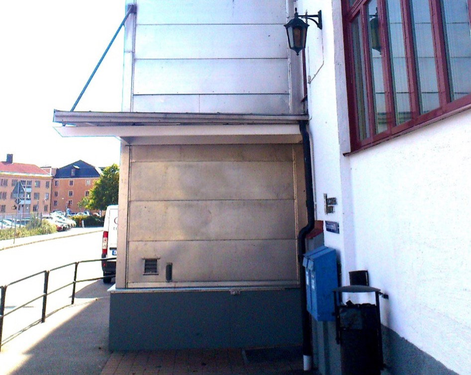 Example of atmoshperic corrosion on facade